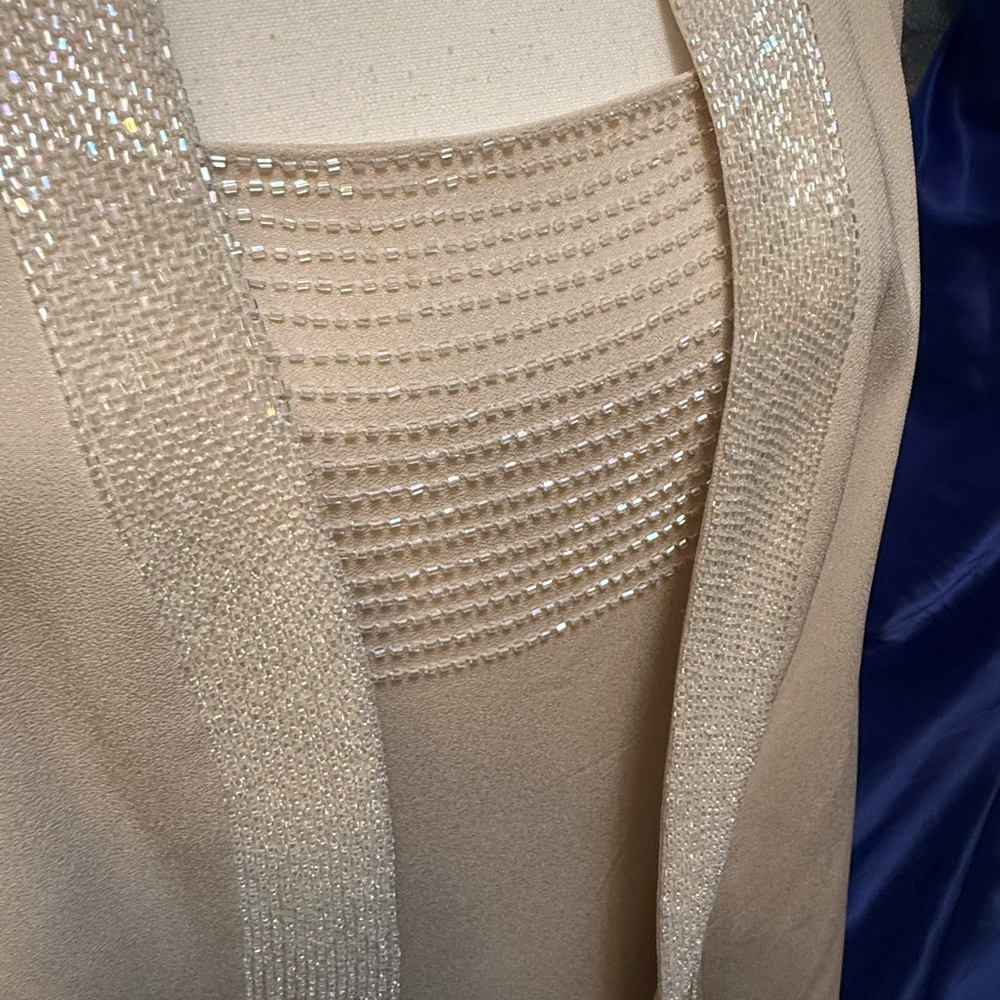 Dress designer - Elegant Cream Maxi Dress and jacket-Daymor Couture